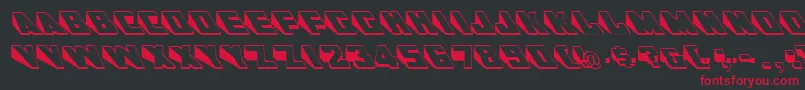 DoorjambRegular Font – Red Fonts on Black Background
