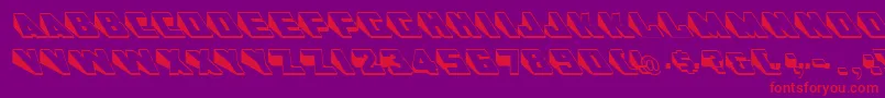 Police DoorjambRegular – polices rouges sur fond violet