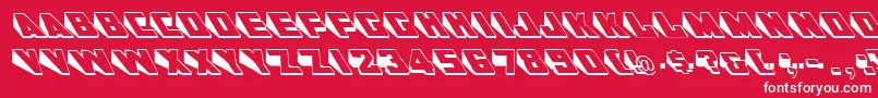 DoorjambRegular Font – White Fonts on Red Background