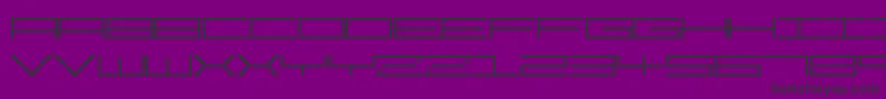 PixelStar Font – Black Fonts on Purple Background