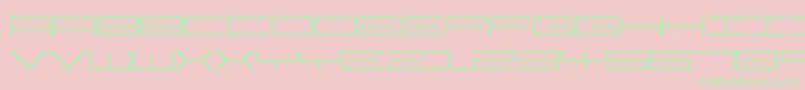 PixelStar Font – Green Fonts on Pink Background