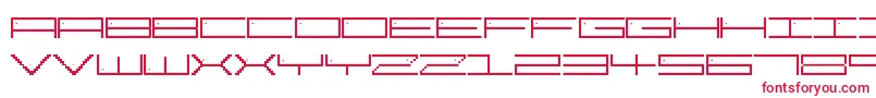 Шрифт PixelStar – красные шрифты