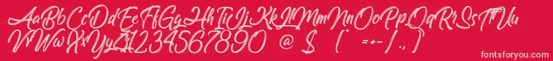 fuente AmazingKids – Fuentes Rosadas Sobre Fondo Rojo