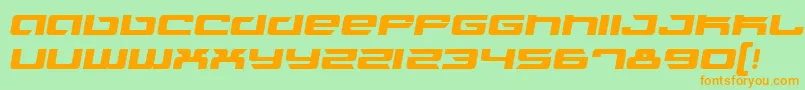 Fusioni Font – Orange Fonts on Green Background