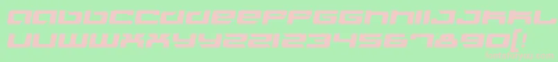 Fusioni Font – Pink Fonts on Green Background