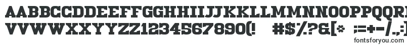 Шрифт 19thCenturyRenegade – заполненные шрифты