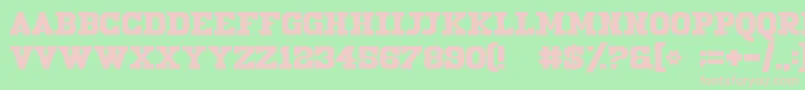 19thCenturyRenegade Font – Pink Fonts on Green Background