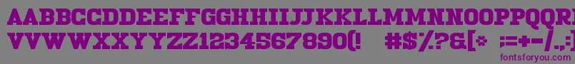 19thCenturyRenegade Font – Purple Fonts on Gray Background