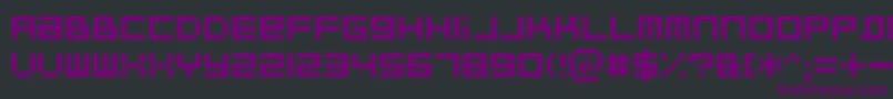 Czcionka BitdustTwo – fioletowe czcionki na czarnym tle