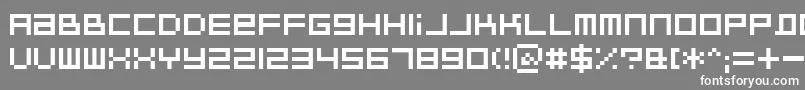 BitdustTwo Font – White Fonts on Gray Background