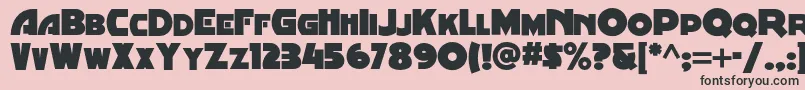 Minstrelposternf Font – Black Fonts on Pink Background
