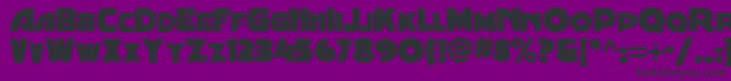 Minstrelposternf Font – Black Fonts on Purple Background
