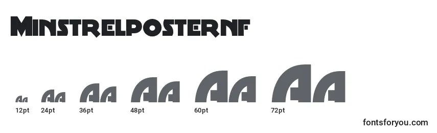 Размеры шрифта Minstrelposternf