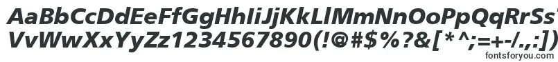 FrutigerCe76BlackItalic-Schriftart – Schriftarten, die mit F beginnen