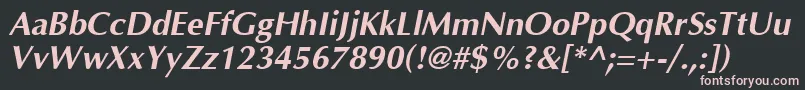 Agobo Font – Pink Fonts on Black Background
