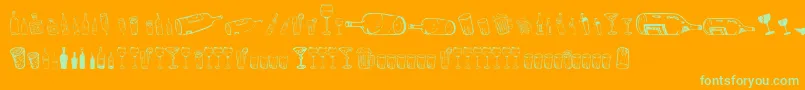 Lisätietoja 26AlcoDingbats-fontista 26AlcoDingbats-fontti – vihreät fontit oranssilla taustalla