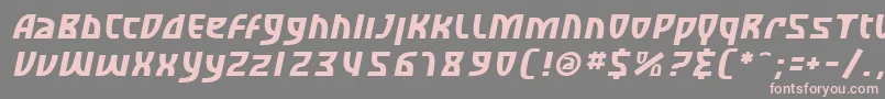 fuente SfRetroesqueOblique – Fuentes Rosadas Sobre Fondo Gris