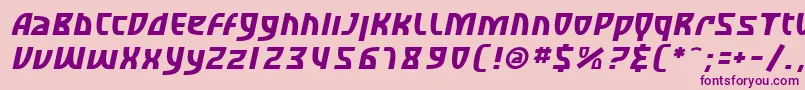 fuente SfRetroesqueOblique – Fuentes Moradas Sobre Fondo Rosa