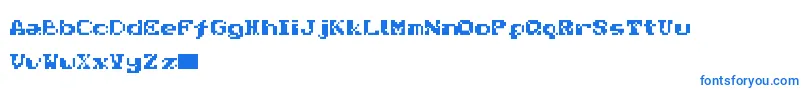 Nativa Font – Blue Fonts on White Background