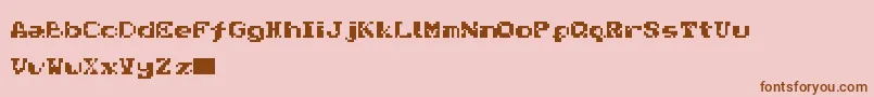 Nativa Font – Brown Fonts on Pink Background