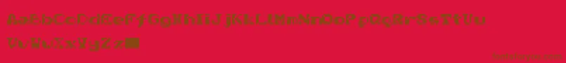 Nativa Font – Brown Fonts on Red Background