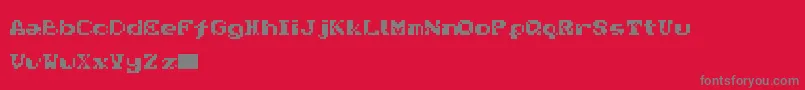 Nativa Font – Gray Fonts on Red Background