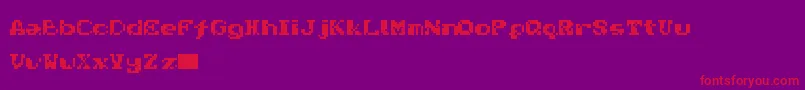 Nativa Font – Red Fonts on Purple Background