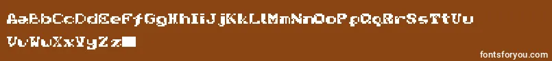 Nativa Font – White Fonts on Brown Background