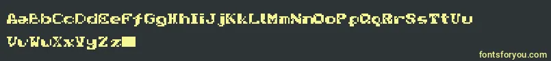Nativa Font – Yellow Fonts on Black Background
