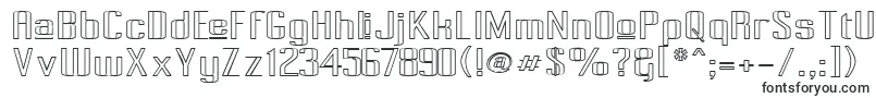 Шрифт Pecot015 – вытянутые шрифты