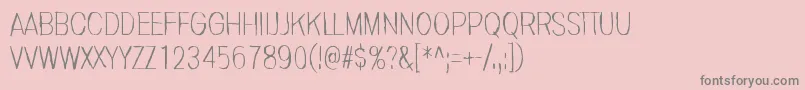 Invisiblerror Font – Gray Fonts on Pink Background