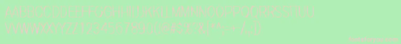 フォントInvisiblerror – 緑の背景にピンクのフォント