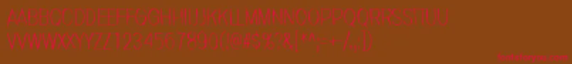 Invisiblerror-Schriftart – Rote Schriften auf braunem Hintergrund