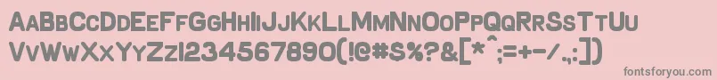 SchnaubeltBold Font – Gray Fonts on Pink Background