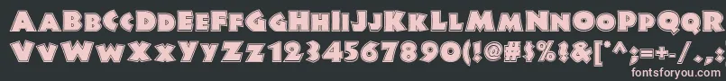Jungle Fever Inline Nf Font – Pink Fonts on Black Background