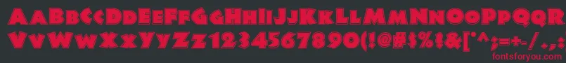 Jungle Fever Inline Nf Font – Red Fonts on Black Background