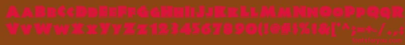 Jungle Fever Inline Nf Font – Red Fonts on Brown Background