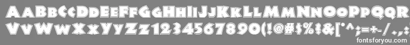 Jungle Fever Inline Nf Font – White Fonts on Gray Background