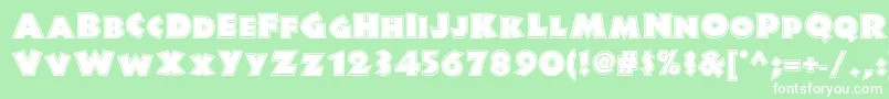 Jungle Fever Inline Nf Font – White Fonts on Green Background