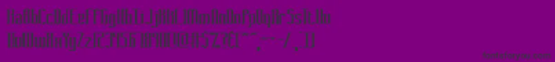 GraveyardBrk Font – Black Fonts on Purple Background