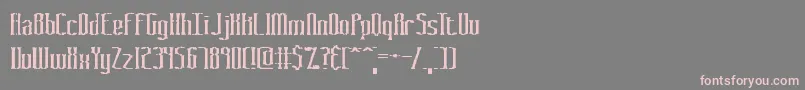 GraveyardBrk Font – Pink Fonts on Gray Background