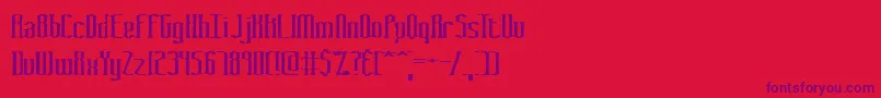 GraveyardBrk Font – Purple Fonts on Red Background