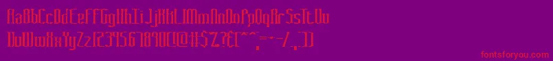 GraveyardBrk Font – Red Fonts on Purple Background