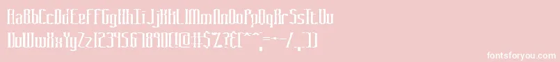 GraveyardBrk Font – White Fonts on Pink Background