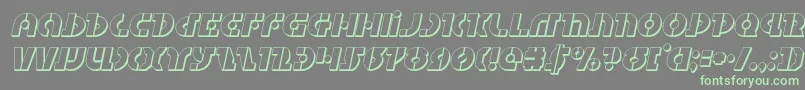 Fonte Questlok3Dital – fontes verdes em um fundo cinza