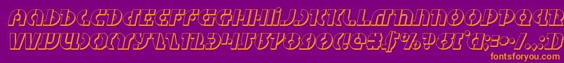 fuente Questlok3Dital – Fuentes Naranjas Sobre Fondo Morado