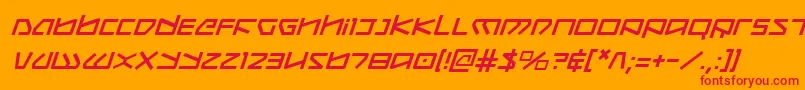 Koboldi Font – Red Fonts on Orange Background