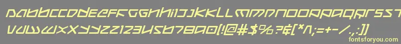 Koboldi Font – Yellow Fonts on Gray Background
