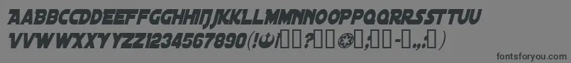 DistantGalaxyCondensedItalic Font – Black Fonts on Gray Background