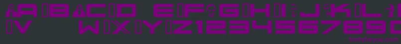 Nuschoolmilitia Font – Purple Fonts on Black Background